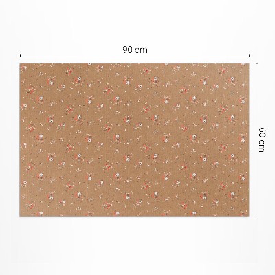 Covor interior din vinil Mici flori de câmp boho stil vintage