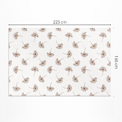 Covor de vinil Delicate flori boho margarete