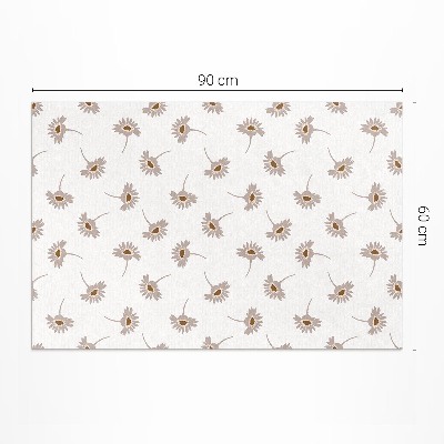 Covor de vinil Delicate flori boho margarete