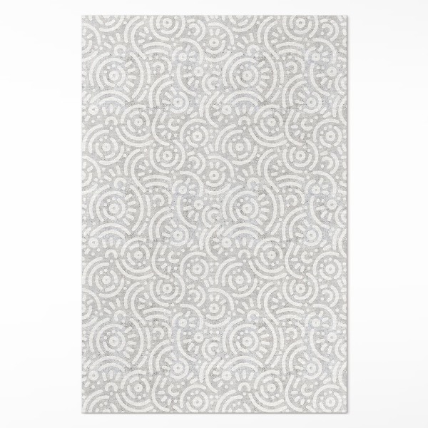 Covor de vinil acasă Model boho cu linii orientale abstracte