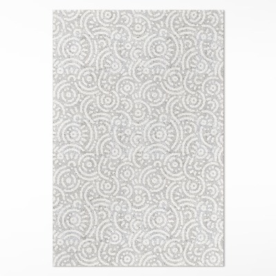 Covor de vinil acasă Model boho cu linii orientale abstracte
