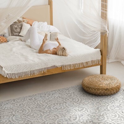 Covor de vinil acasă Model boho cu linii orientale abstracte