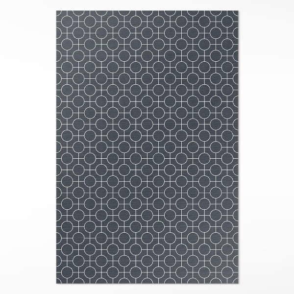 Covor de vinil Cercuri model geometric regulat