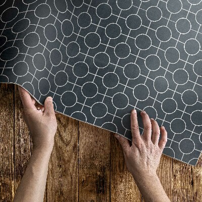Covor de vinil Cercuri model geometric regulat