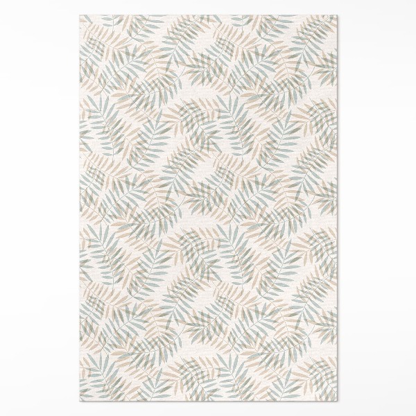 Covor de vinil acasă Delicate frunze tropicale model boho