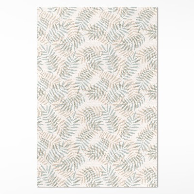 Covor de vinil acasă Delicate frunze tropicale model boho