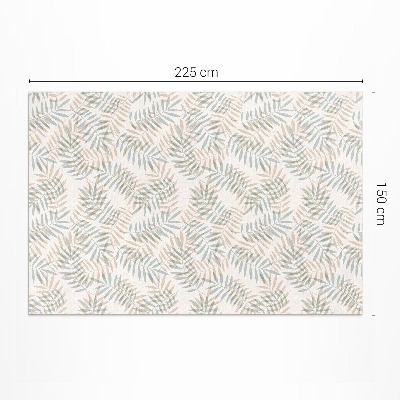Covor de vinil acasă Delicate frunze tropicale model boho