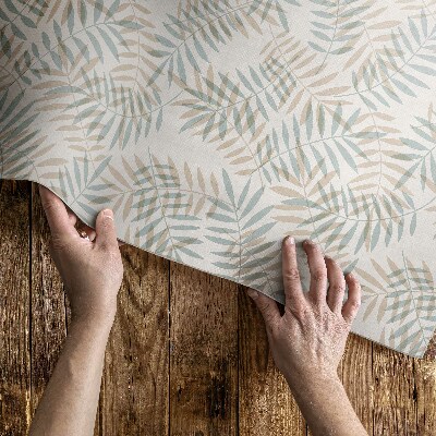 Covor de vinil acasă Delicate frunze tropicale model boho