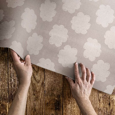 Covor interior din vinil Pufuri pictate în culori pastelate