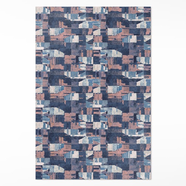 Covor de vinil Mozaic abstract în stil retro vintage