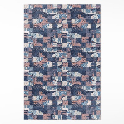 Covor de vinil Mozaic abstract în stil retro vintage