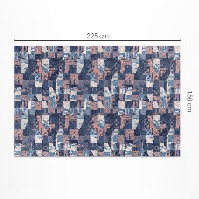 Covor de vinil Mozaic abstract în stil retro vintage