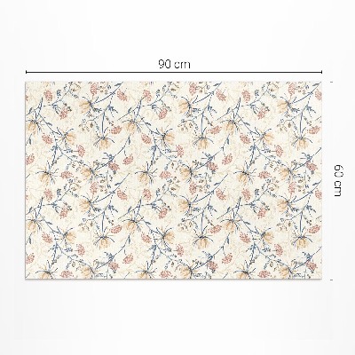 Covor interior din vinil Pajiște de flori model boho delicat