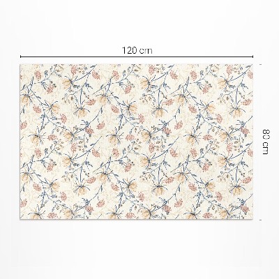 Covor interior din vinil Pajiște de flori model boho delicat