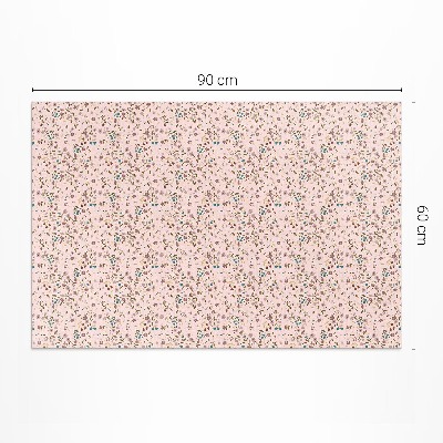 Covor de vinil Flori mici într-o pajiște de câmp stil boho