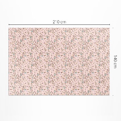 Covor de vinil Flori mici într-o pajiște de câmp stil boho