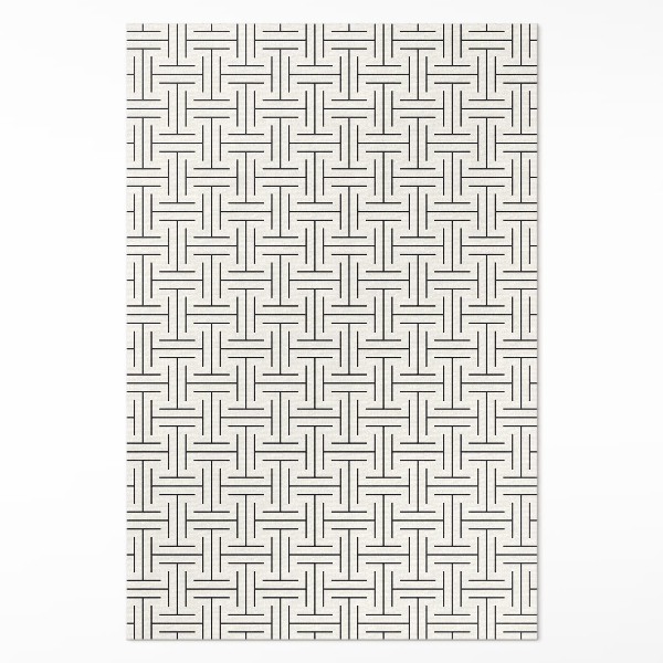 Covor de vinil acasă Linii regulate labirint minimalist