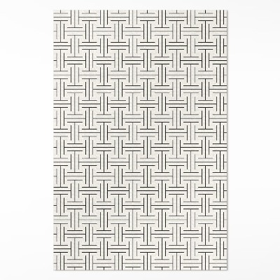 Covor de vinil acasă Linii regulate labirint minimalist