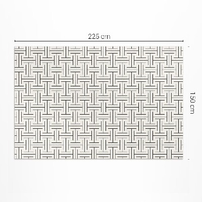 Covor de vinil acasă Linii regulate labirint minimalist
