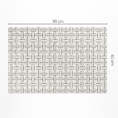 Covor de vinil acasă Linii regulate labirint minimalist
