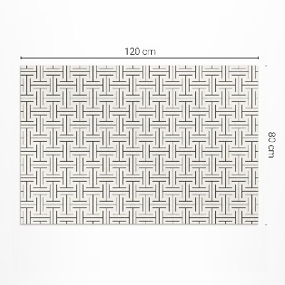Covor de vinil acasă Linii regulate labirint minimalist