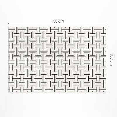 Covor de vinil acasă Linii regulate labirint minimalist