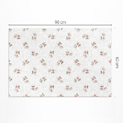 Covor de vinil acasă Flori mici pe țesătură boho