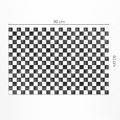 Covor interior din vinil Tablă de șah din piatră monocromă