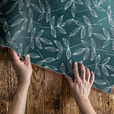 Covor de vinil Creangă minimalistă cu frunze boho