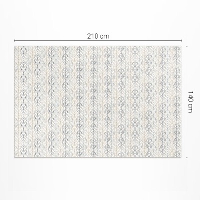 Covor interior din vinil Frunze regulate model oriental boho