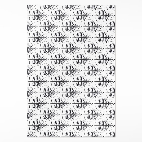 Covor de vinil Boho frunze model regulat