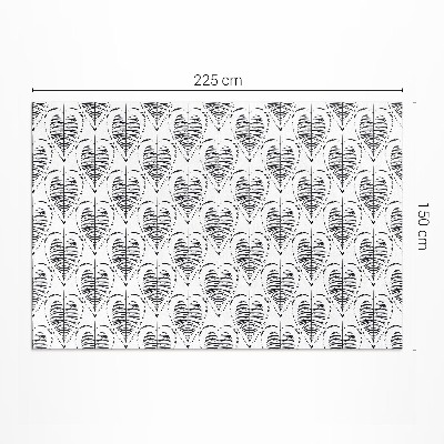 Covor de vinil Boho frunze model regulat