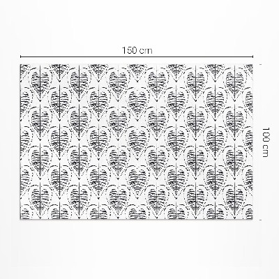 Covor de vinil Boho frunze model regulat
