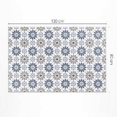 Covor interior din vinil Model regulat delicat de flori pastelate
