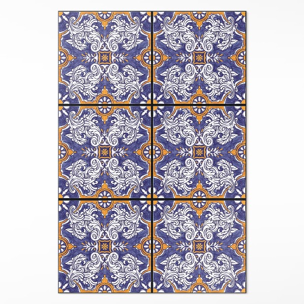 Covor de vinil Plăci elegante cu ornamente din plante