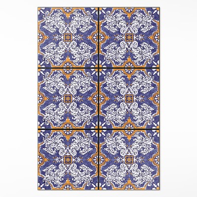 Covor de vinil Plăci elegante cu ornamente din plante