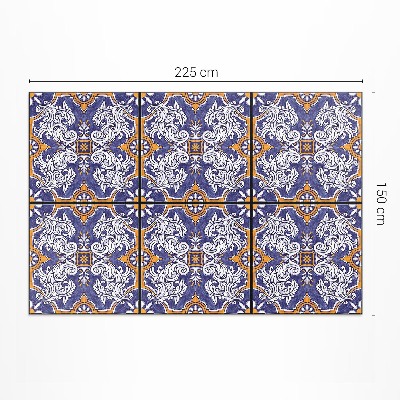 Covor de vinil Plăci elegante cu ornamente din plante