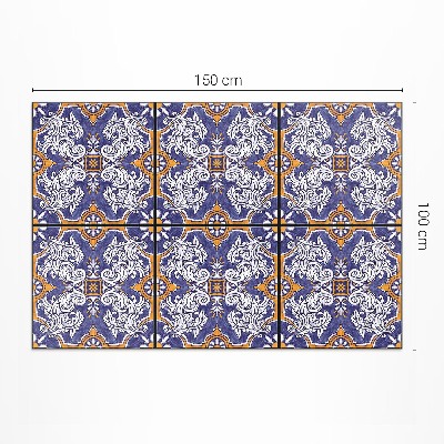 Covor de vinil Plăci elegante cu ornamente din plante