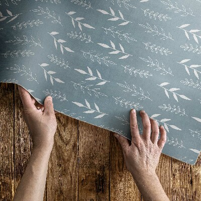 Covor de vinil Ilustrație minimalistă de crengi și frunze