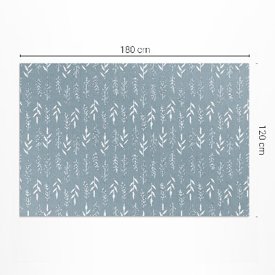 Covor de vinil Ilustrație minimalistă de crengi și frunze