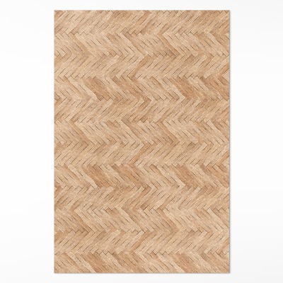 Covor de vinil acasă Frumos parchet din lemn herringbone