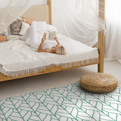 Covor interior din vinil Model minimalist de frunze liniare