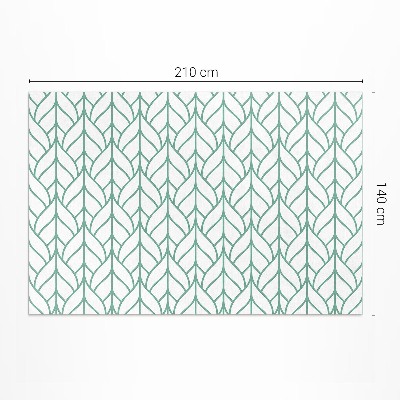 Covor interior din vinil Model minimalist de frunze liniare