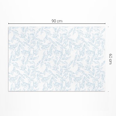 Covor de vinil Schiță de frunze elegante de epocă