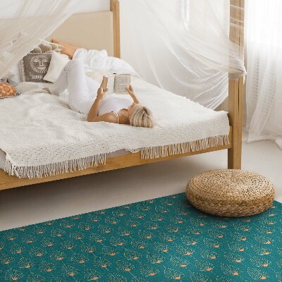 Covor de vinil Model floral cu frunze repetate