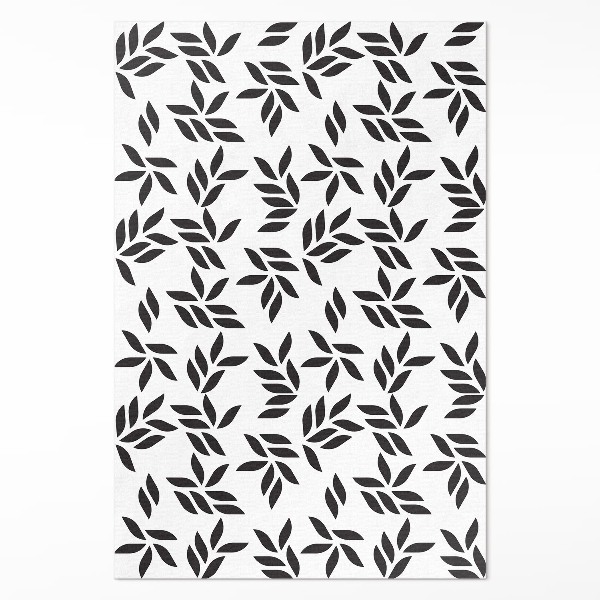 Covor de vinil acasă Model minimalist de frunze