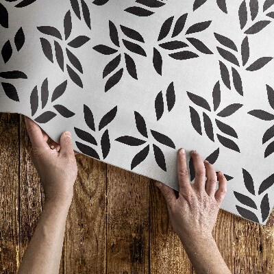 Covor de vinil acasă Model minimalist de frunze