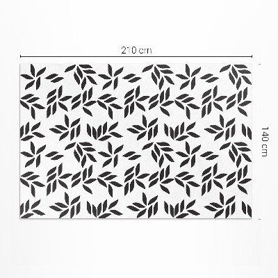 Covor de vinil acasă Model minimalist de frunze