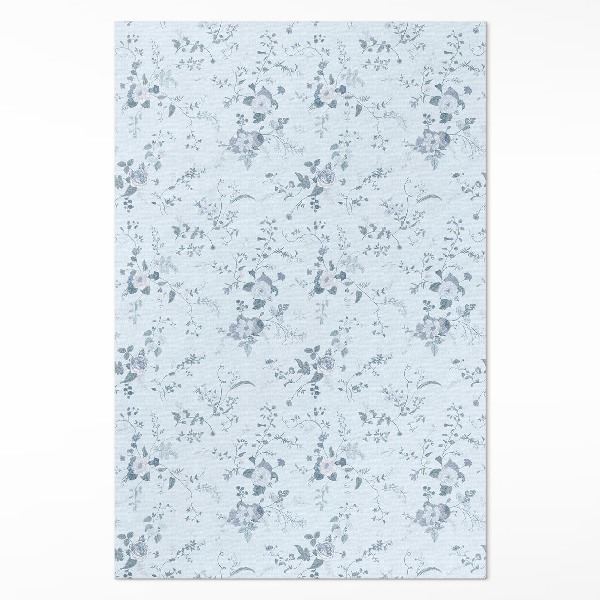 Covor interior din vinil Flori delicate pictate în pajiște