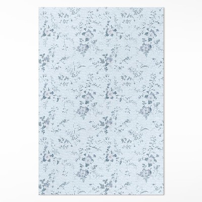 Covor interior din vinil Flori delicate pictate în pajiște
